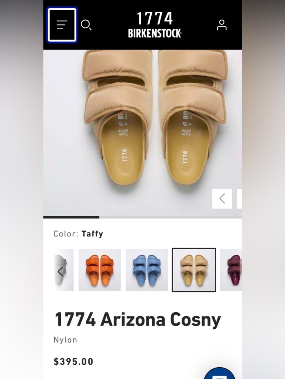 Birkenstock 1774 Cosny‎ Sandals 39 Taffy Beige Arizona NEW - Picture 11 of 13